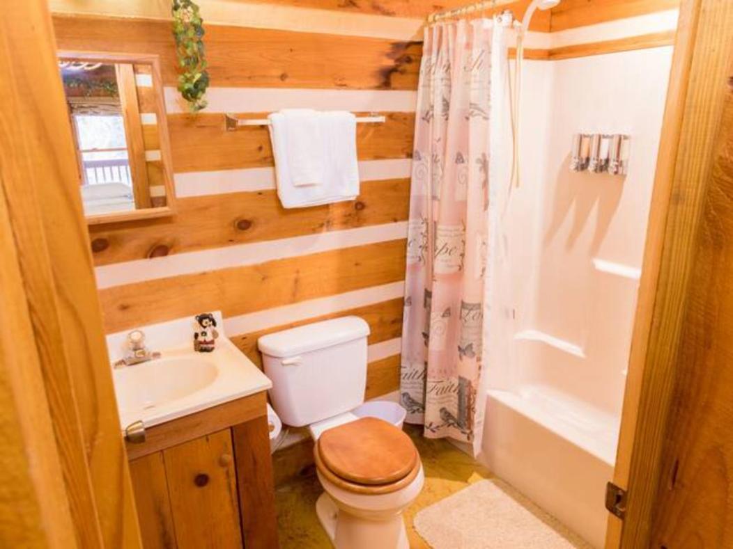 Rustic Cabin Севьервилл Экстерьер фото