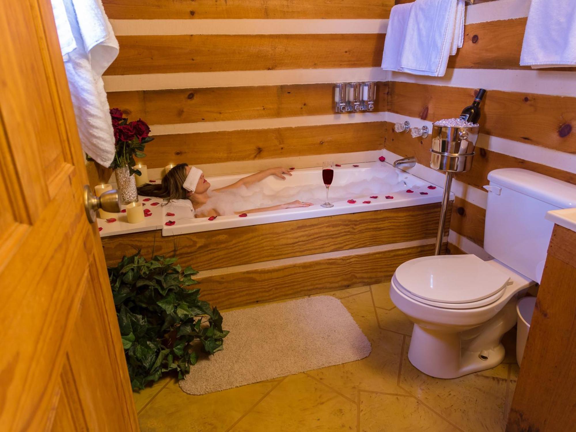 Rustic Cabin Севьервилл Экстерьер фото